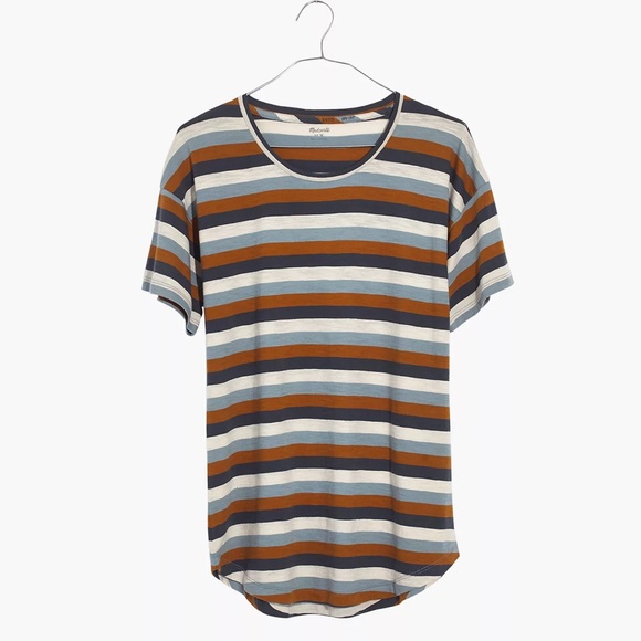 Madewell | Whisper Cotton Crewneck Tee in Marion Stripe | SIZE XXS - Picture 4 of 5